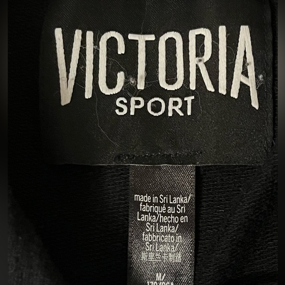 Victoria's Secret Black Hoodie with White Lettering - Picture 8 of 9